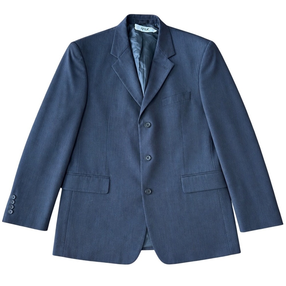 Doc & Amelia Premier Mens Blazer 44R Charcoal Grey 3 Button Sport Coat Jacket